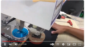 Pad Printter Model T125 prints PUMA size label